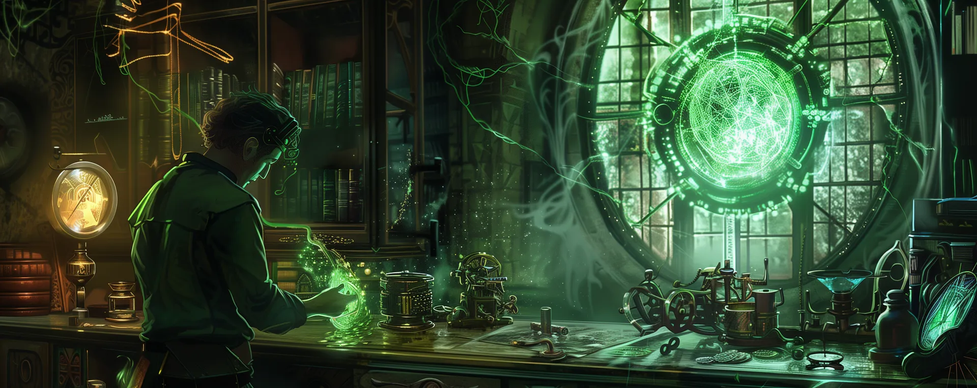 Atmospheric image depicting a practitioner of the Creatie