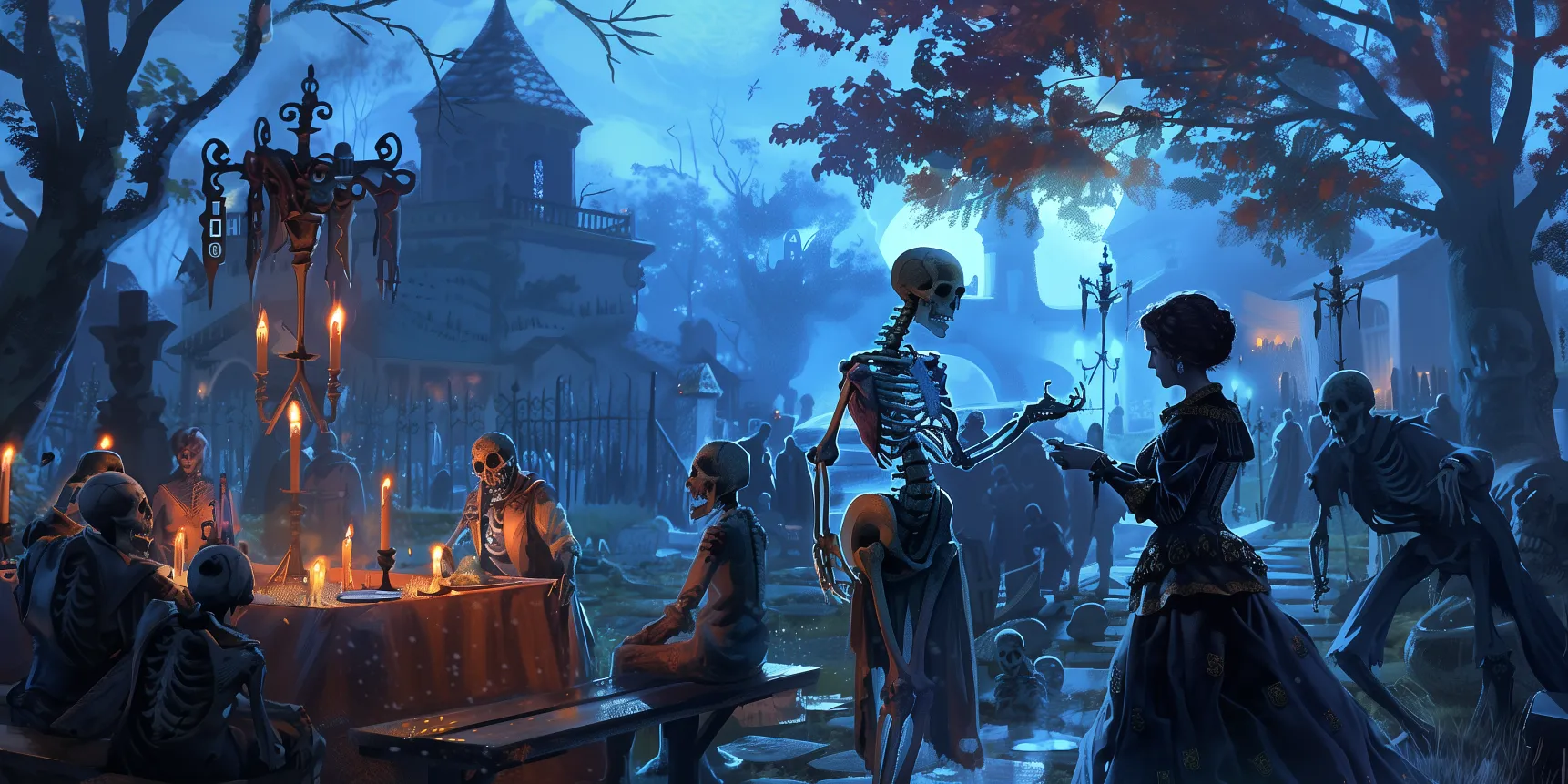 Atmospheric image depicting a practitioner of the Necromancy
