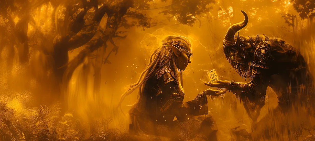 Sfeerbeeld van een beoefenaar van Witch & Warlock